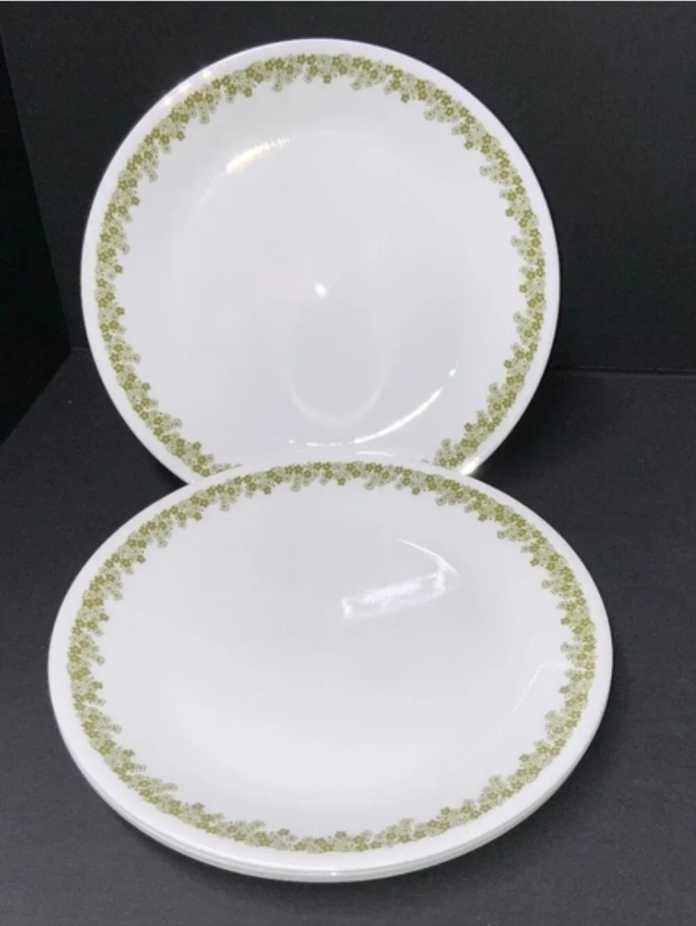 Set of 5, Corelle Spring Blossom, Crazy Daisy 9 7/8 Dinner Plates - EUC